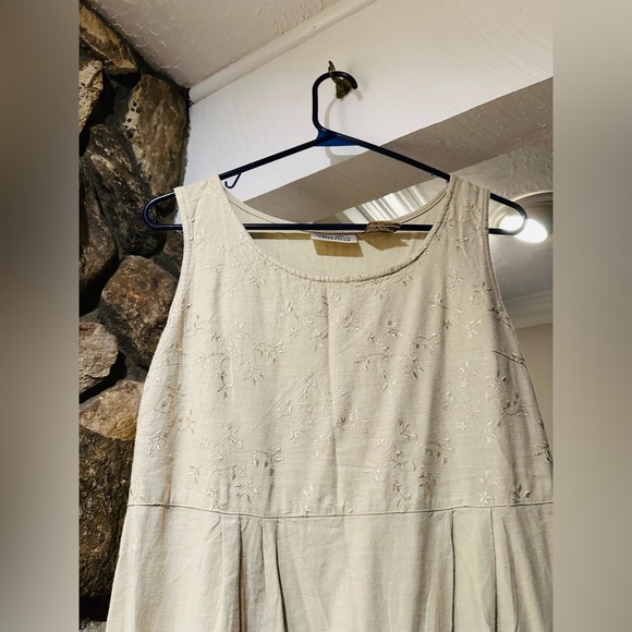 90s Kathie Lee Linen Sleeveless Dress. Size M. Excellent condition. - Picture 9 of 13